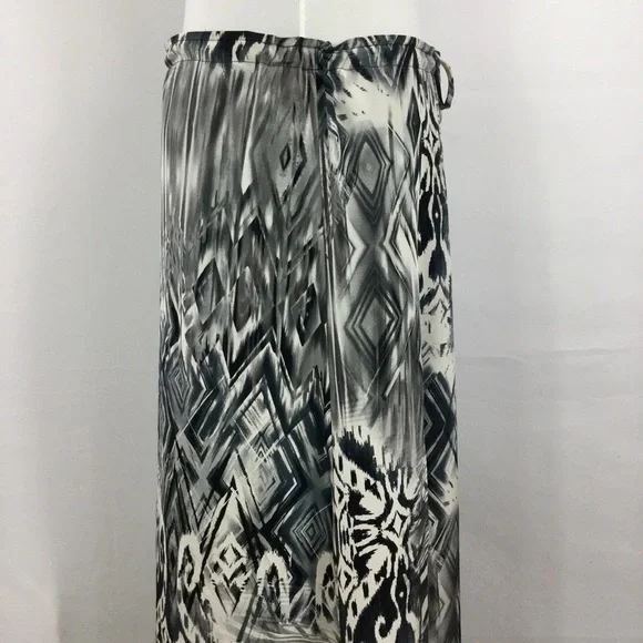SW3 Bespoke Women's Skirt Silk A Line Maxi
Length Drawstring Waist Front Slits M - Picture 11 of 15